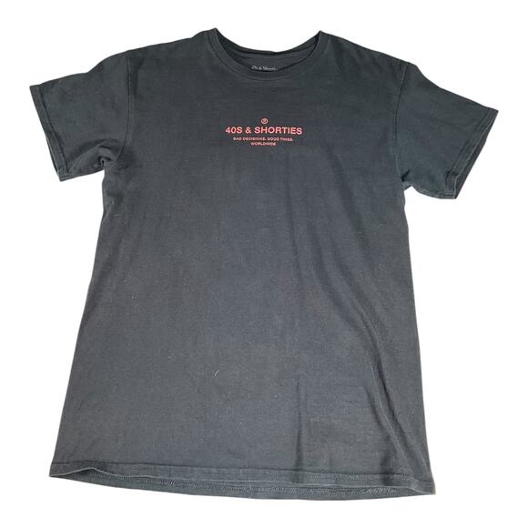 40's & Shorties Black Medium & RSQ Gray Small  Two Pack T-Shirts 100% Cotton Men - Picture 3 of 12